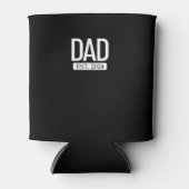 Pap Est. 2024 Zwangere Vrouw Nieuwe Vaderdag Manne Blikjeskoeler (Voorkant)