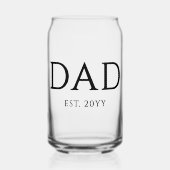 Pap Est Modern New Papa promoot pap Blikvorm Glas (Voorkant)