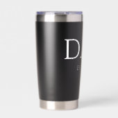 Pap Est Modern New Papa promoot pap Geïsoleerde Drinkbeker (Voorkant)