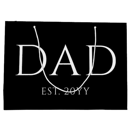 Pap Est Modern New Papa promoot pap Groot Cadeauzakje (Achterkant)