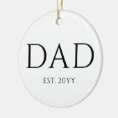 Pap Est Modern New Papa promoot pap Keramisch Ornament (Links)