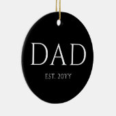 Pap Est Modern New Papa promoot pap Keramisch Ornament (Rechts)