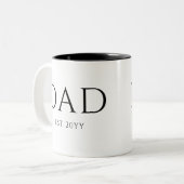 Pap Est Modern New Papa promoot pap Tweekleurige Koffiemok (Voorkant links)