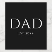 Pap Est Modern New Papa promoot pap Wijn Etiket (Enkel label)