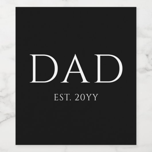 Pap Est Modern New Papa promoot pap Wijn Etiket (Enkel label)