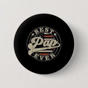 Pap Ever Amerikaanse Vlag Grappige Vaderdag Ronde Button 5,7 Cm