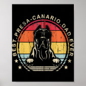 Pap Ever Cool Fathersday Retro Style Best Presse Poster (Voorkant)