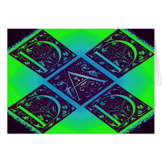 Pap Fancy tekst groene blauwe achtergrond (Voorkant Horizontaal)