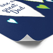 Pap Fathers Day Redenen van liefde voor cadeautjes Poster (Hoek)