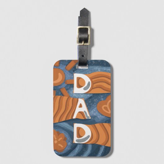 Pap - Fijne vaderdag Bagagelabel (Voorkant (verticaal))