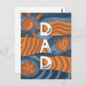 Pap - Fijne vaderdag Briefkaart (Voorkant / Achterkant)