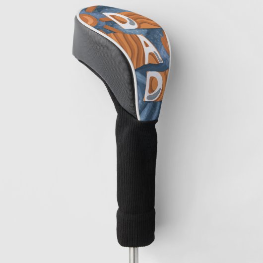 Pap - Fijne vaderdag Golfheadcover (Schuin)