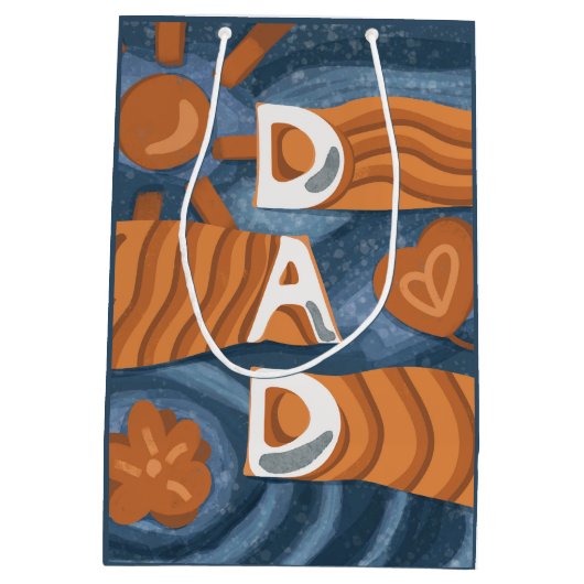 Pap - Fijne vaderdag Medium Cadeauzakje (Achterkant)