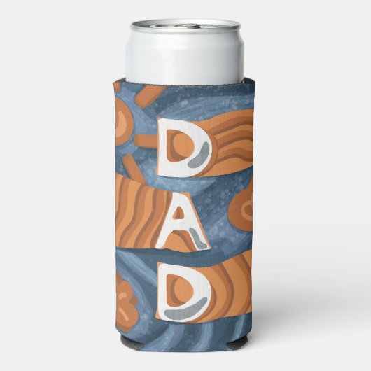 Pap - Fijne vaderdag Seltzer Blikjeskoeler (Seltzer Achterkant)