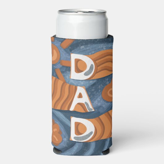 Pap - Fijne vaderdag Seltzer Blikjeskoeler (Seltzer Voorkant)