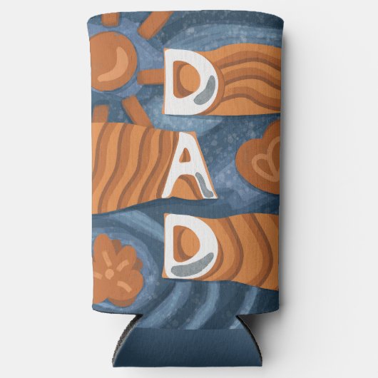 Pap - Fijne vaderdag Seltzer Blikjeskoeler (Voorkant)