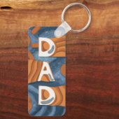 Pap - Fijne vaderdag Sleutelhanger (Achterkant)
