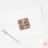 Pap - Fijne vaderdag Vierkante Sticker (Envelop)
