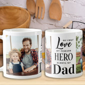 Pap First Love Forever Hero Personalized 2 Foto Koffiemok
