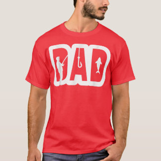 Pap Fisherman Vist pap Fathers Day Mannen T-shirt