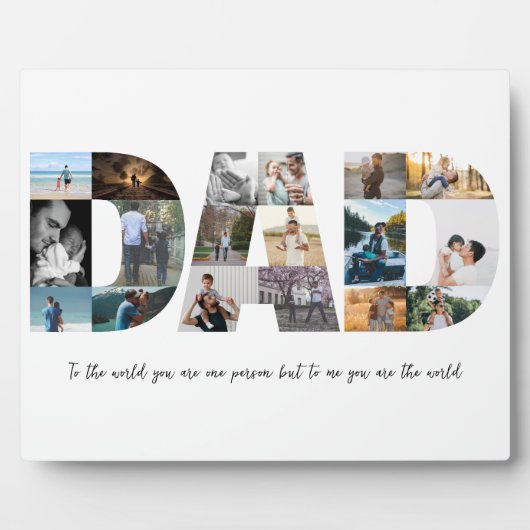 Pap Foto Collage 18 Afbeeldingen Fotoplaat (Voorkant)