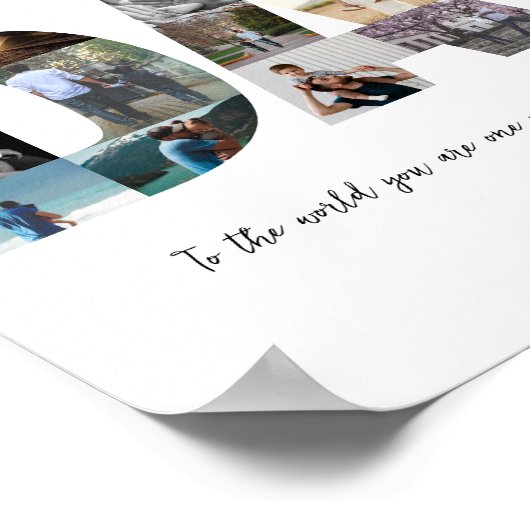 Pap Foto Collage 18 Afbeeldingen Poster (Hoek)