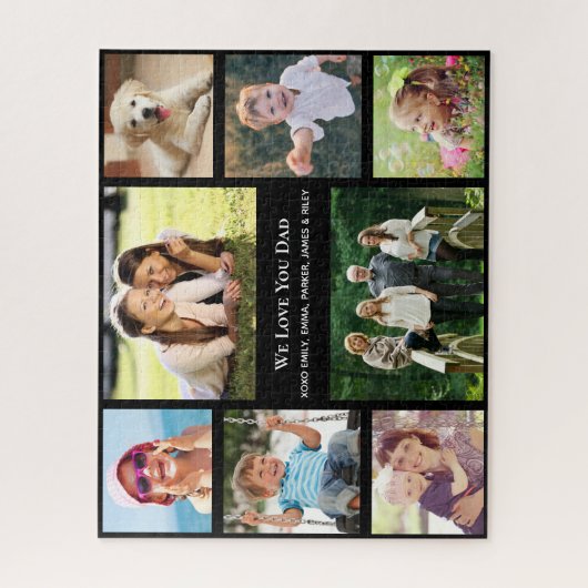 Pap Foto Collage Black Legpuzzel (Verticaal)