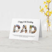 Pap Foto Collage Cutout Vaderdag Verjaardag Kaart (Gele Bloem)