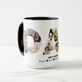 Pap Foto Collage Cutout Vaderdag Verjaardag Mok (Voorkant links)