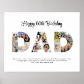 Pap Foto Collage Cutout Vaderdag Verjaardag Poster (Voorkant)