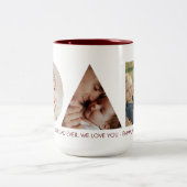 Pap Foto Collage Cutout Vaderdag Verjaardag Tweekleurige Koffiemok (Center)