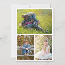 Pap Foto Collage Drie Afbeeldingen Vaderdag Kaart