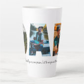 Pap Foto Collage Latte Mok voor Vaderdag (Voorkant)