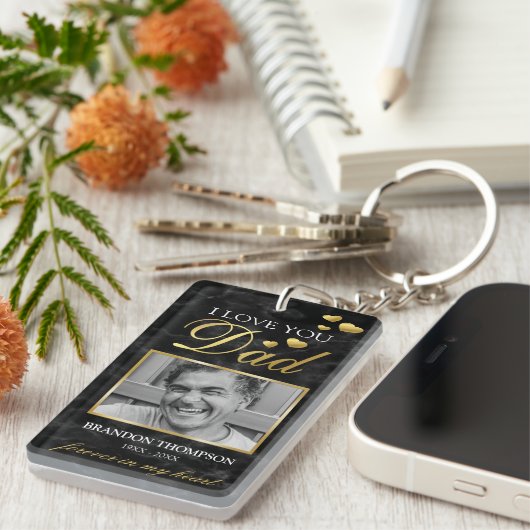 Pap Foto Memorial Sleutelhanger (Voorkant Rechts)