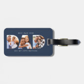 Pap foto moderne typografie bagagelabel (Achterkant horizontaal)