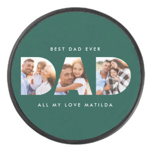 Pap foto moderne typografie groen hockey puck