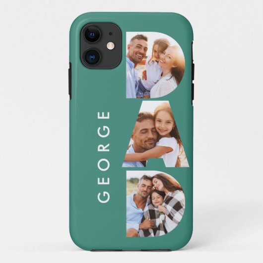 Pap foto moderne typografische kindercadeau Case-Mate iPhone case (Achterkant)