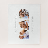 Pap foto moderne typografische kindercadeau legpuzzel (Verticaal)