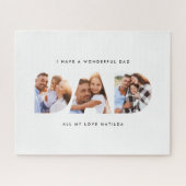 Pap foto moderne typografische kindercadeau legpuzzel (Horizontaal)