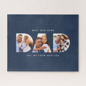 Pap foto moderne typografische kindercadeau legpuzzel (Horizontaal)