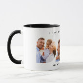 Pap foto moderne typografische kindercadeau mok (Links)