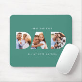 Pap foto moderne typografische kindercadeau muismat (Met muis)