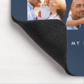 Pap foto moderne typografische kindercadeau muismat (Hoek)