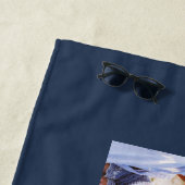 Pap foto moderne typografische kindercadeau strandlaken (In situ)