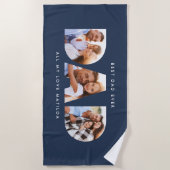 Pap foto moderne typografische kindercadeau strandlaken (Voorkant)