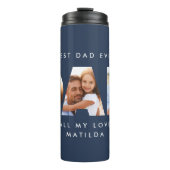 Pap foto moderne typografische kindercadeau thermosbeker (Voorkant)