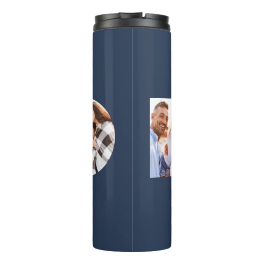 Pap foto moderne typografische kindercadeau thermosbeker (Achterkant)