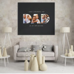 Pap foto moderne typografische kindercadeau zwart poster<br><div class="desc">Papa multi-foto moderne typografische kindercadeau. Ideale vaders dag,  verjaardag of kerstcadeau. De zwarte achtergrond kan worden aangepast aan uw decor.</div>