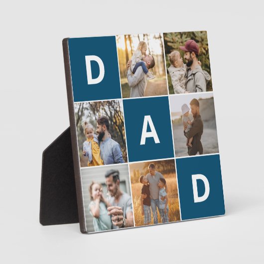 Pap Foto Plaque voor Vaderdag Fotoplaat (Voorkant)