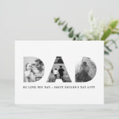 Pap Foto Vaderdag Kaart (Staand voorkant)